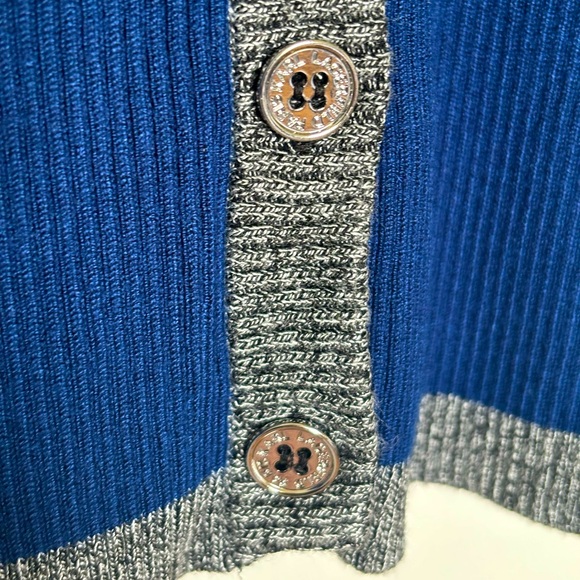 Karl Lagerfeld Blue Cardigan Sweater - Picture 4 of 5